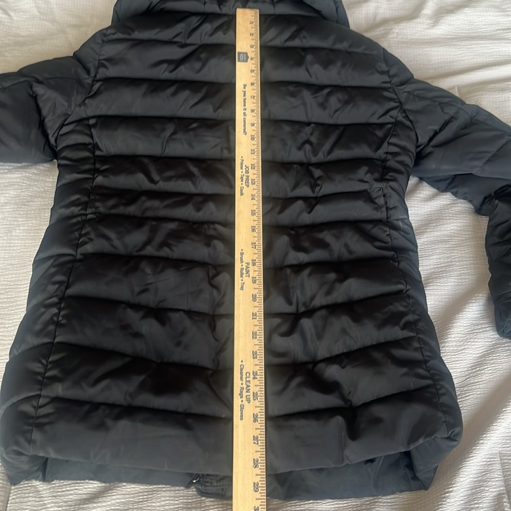 Zara Black Quilted Coat - Large - Picture 8 of 10